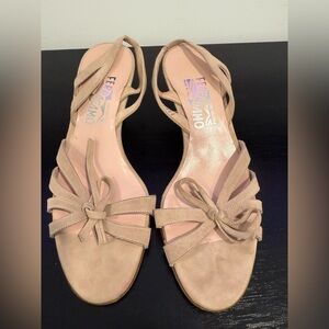 Salvatore Ferragamo Beige Strappy Sandals